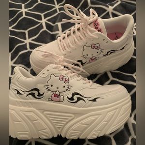 Hello kitty chunky platform trainers